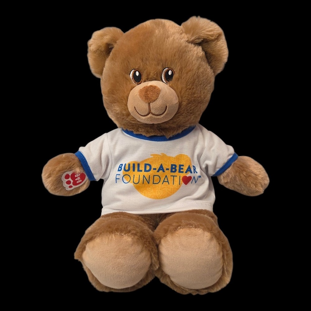 2020 Build-A-Bear Plush‎ Brown Bear  w/Build-a-Bear Foundation Shirt